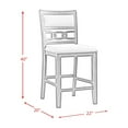 thumbnail image 4 of Picket House Furnishings Taylor Counter Height Side Chair Set in Gray, 4 of 13