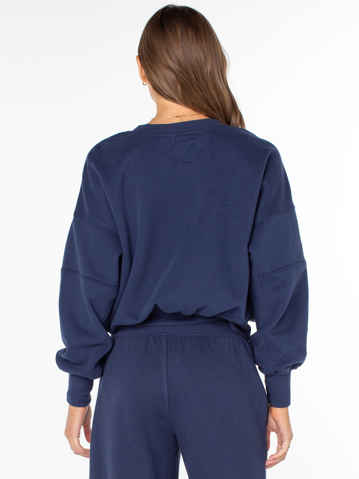 Celebrity Pink Women's and Women's Plus Oversized Boyfriend Sweatshirt, Sizes XS-XXXL
