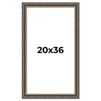 20x36 Frame Black Real Wood Picture Frame Width 2 inches | Interior Frame Depth 0.5 inches | Fitz