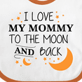 thumbnail image 4 of Inktastic I Love My Mommy to the Moon and Back Boys or Girls Baby Bib, 4 of 4