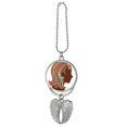thumbnail image 1 of Virgo Constellation Zodiac Symbol Silver Wing Car Pendant Decoration, 1 of 4