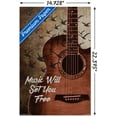 thumbnail image 2 of Music Will Set You Free Wall Poster, 14.725" x 22.375", 2 of 3