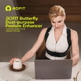 thumbnail image 2 of Corrector de postura AOfit para mujer, diseño en forma de X, ajuste cómodo, 2 of 8