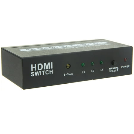 ACL HDMI High Speed with Ethernet Switch, 3 way, 3x1, 4 Pack