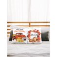 thumbnail image 4 of Juego de 4 fundas de almohada decorativas de otoño de 18 x 18 pulgadas, fundas de almohada de sofá de calabaza otoñal, funda de cojín cuadrada de piel de melocotón para sala de estar, cama, S, 4 of 5