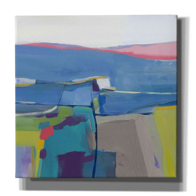Epic Graffiti 'Hill Side Bright' by Jo Maye, Canvas Wall Art, 37"x37"