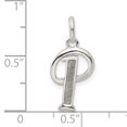 thumbnail image 2 of 925 Sterling Silver Dainty Letter P Initial Name Monogram Necklace Charm Pendant, 2 of 6