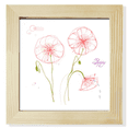 thumbnail image 1 of Flowers White Painting Square Picture Frame Wall Tabletop Display, 1 of 3