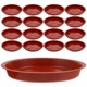 thumbnail image 1 of Bandeja de 20 piezas para plantas, bandejas para interiores, base para maceta, 20 piezas (borde plano rojo, 160 lb), maceta de plástico para agua., 1 of 6