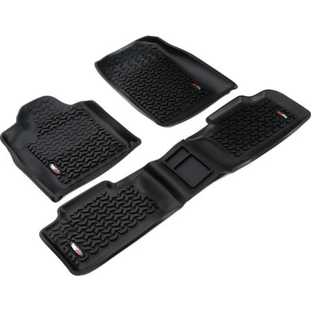 - Rugged Ridge 12987.26 Floor Mats, Made of Thermoplastic Molded Floor Liner