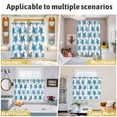 thumbnail image 5 of Blue Coastal Turtle Kitchen Curtains Window Panels, Ocean Beach Nautical Marine Life Insulated Window Treatment Curtain, Grommet Curtains for Bedroom/Living Room/Bathroom, 2 Piece 27.5"Wx39"L, 5 of 8