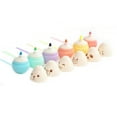 thumbnail image 4 of SagaSave 6Pcs Cartoon Mini Highlighter Pens Marks Pens Oblique Pen Head Plastic Colors, 4 of 6
