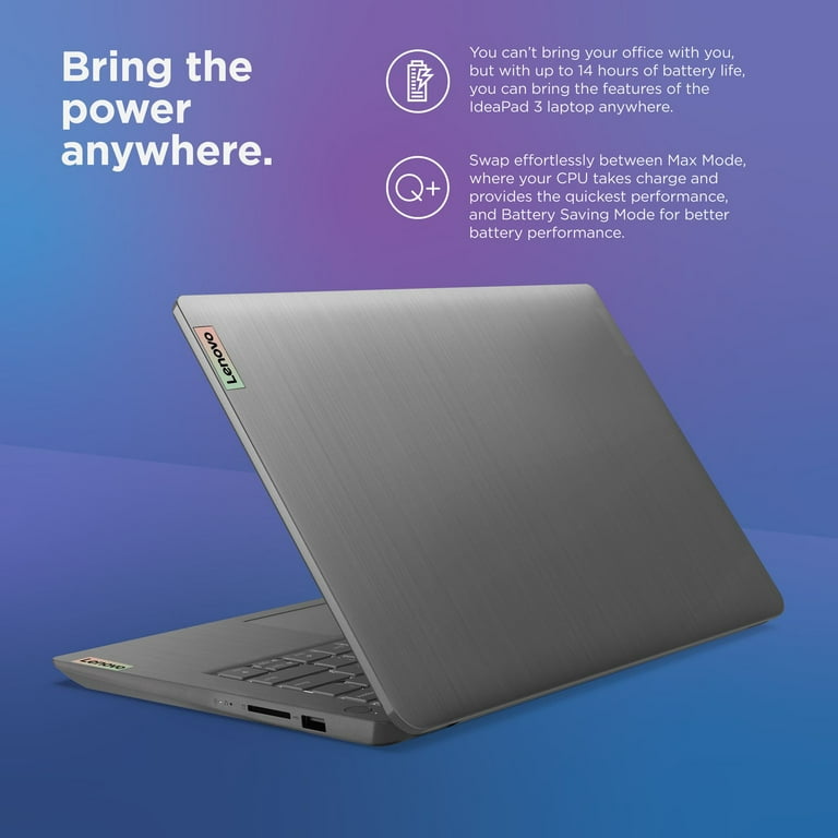 Lenovo Ideapad 3 14" Laptop, Ryzen 7 5700U, 8GB RAM, 512GB SSD, Windows 11 Home, Arctic 82KT00V9US - Walmart.com