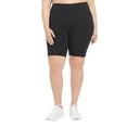 thumbnail image 3 of Danskin Women's Shorts Sz L Ladies' Bike Short, 2-Pack Black, 3 of 4