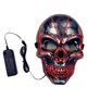 thumbnail image 1 of Máscara de Halloween Horror de PVC brillante con LED para cosplay de carnaval, 1 of 2