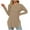 Brown, variant on Kaemgyyd Long Sleeve Tops for Women Casual Loose Solid Color Crew Neck Shirts Basic Tee Fall Trendy Tunic Outfits