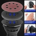 thumbnail image 4 of 5 Inch Sander Sponge Set 4 Pcs Soft Medium Hard Hook And Loop Buffing Pads With 8 Holes For Dust Extraction Sanding, 4 of 9