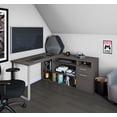 thumbnail image 5 of Bestar Solay 60W L-Shaped Desk in bark grey, 5 of 5