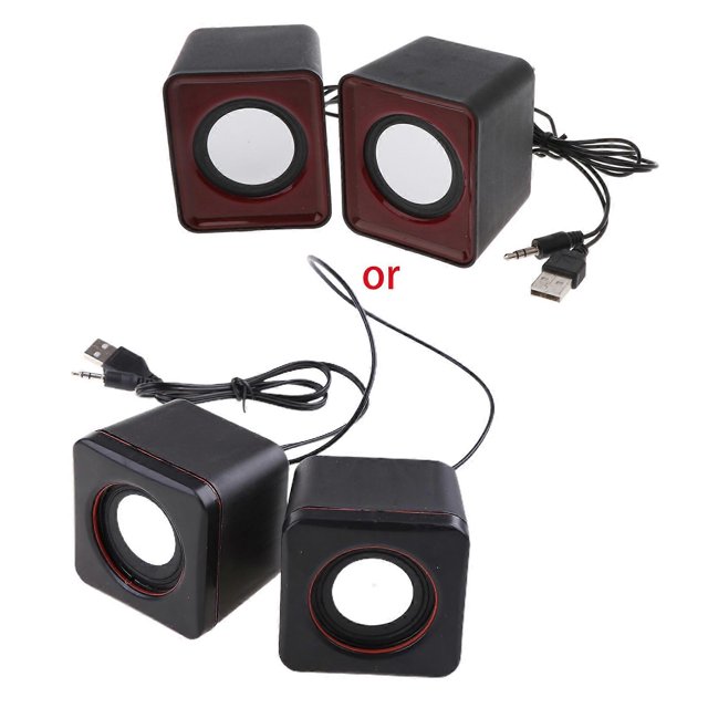 Compact Pocket Size Mini Wired Speakers Shockingproof Subwoofer Easy to Carry and Share Music Stylish Appearance