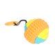 thumbnail image 4 of Pelota de lanzamiento para entrenamiento de mascotas, pelota interactiva para lanzar al aire libre con cordón retráctil para molar y masticar, color naranja, 4 of 5