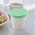 thumbnail image 4 of Round Plastic Ice Cup with Wide Mouth and Sealed Silicone Lid Dessert Container for Ice and Sweet Treats Food Storage Container Kitchen Storage Box,Airtight Container,Plastic Food Container,Glass Sto, 4 of 4