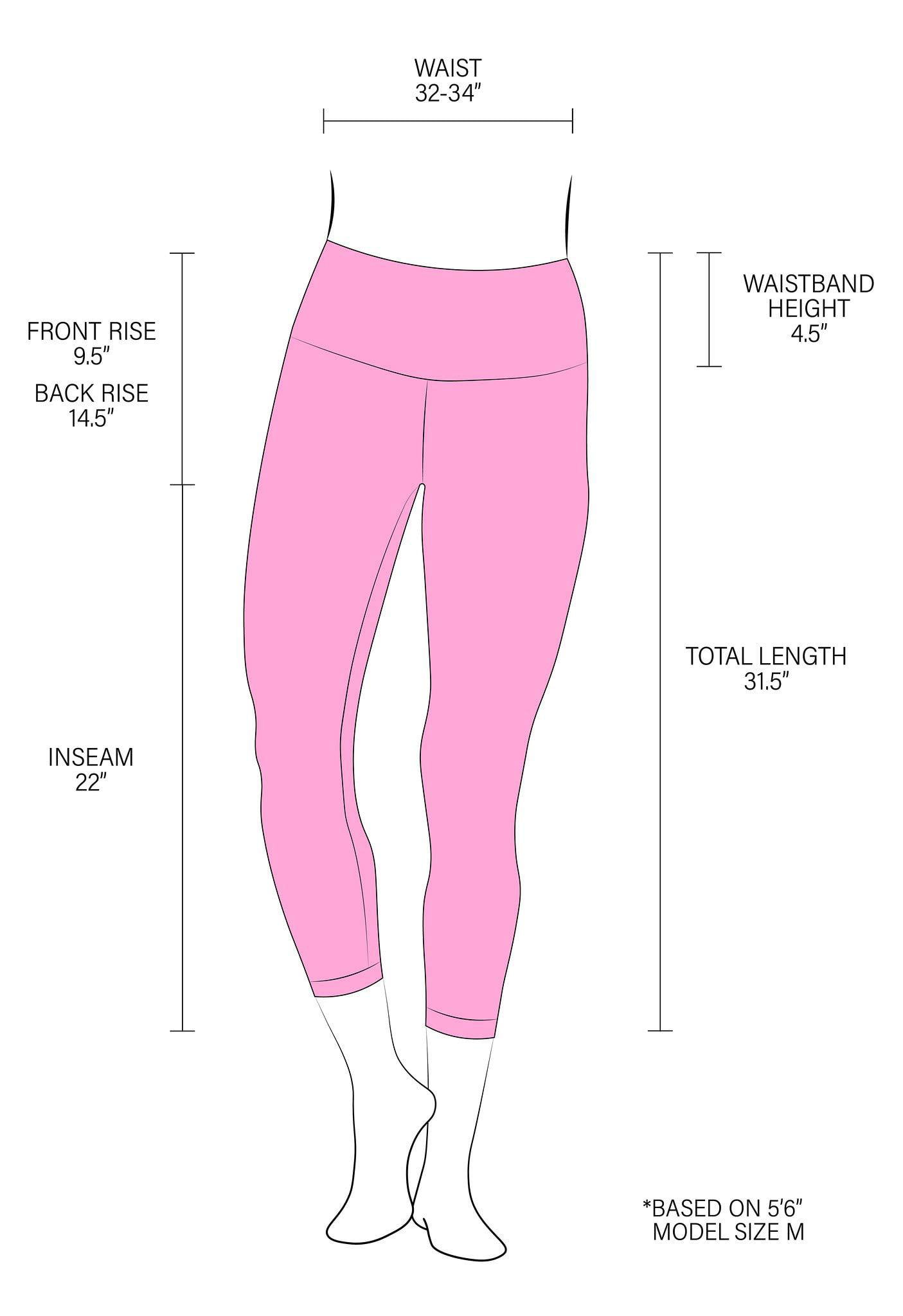  Yogalicious High Waist Squat Proof Yoga Capri Leggings with  Pockets for Women - Fusion Coral Lux with Pocket - XS : Sports & Outdoors