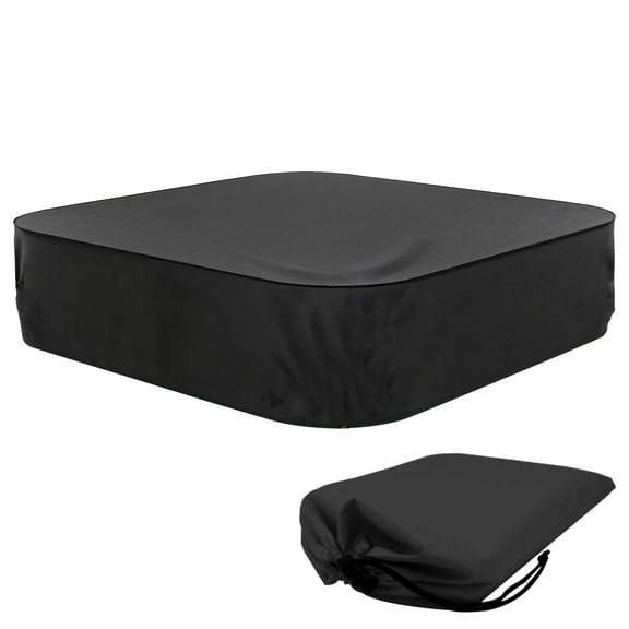 Outdoor Waterproof Heated Hot Tub Cover, Square Spa Cover 82.00 * 82.00 *12.00 in(207x207x30 cm), Long-lasting Oxford Fabric, Waterproof, Fits Multiple Square Hot Tubs, Includes Storage Bag