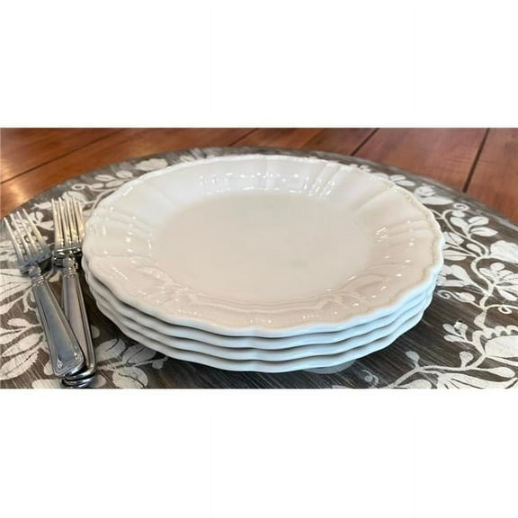 Red Vanilla IF900-402 8.75 in. Antique White Salad Plate - Set of 4