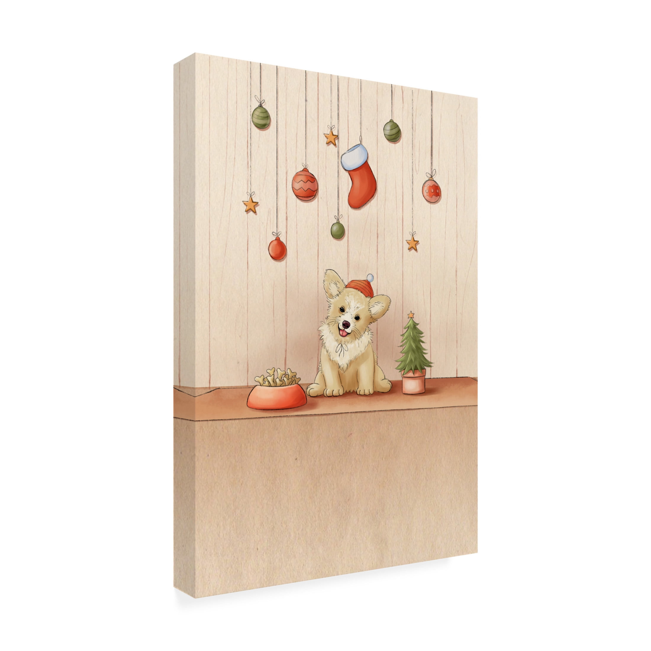 Trademark Fine Art Xuan Thai Cute Dog Canvas Wall Art