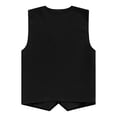 thumbnail image 5 of VNKIDY Boys Vest Kids Black Formal Waistcoat Classic Button Front Design Pockets For Dress Up Special Occasions Soft Top Black 13-14 Years, 5 of 5