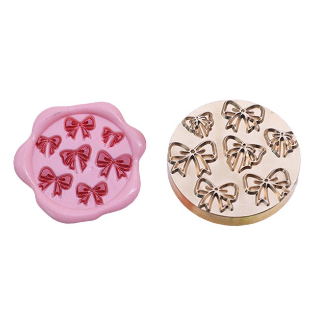 Cabezal Cera Esmalte Btafrte Vintage Clásico con Cabeza Cobre 25 Mm para Tarjeta Boda (09)