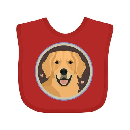 

Inktastic Golden Retriever Dog Gift Baby Boy or Baby Girl Bib