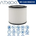 thumbnail image 4 of ATXKXE Vacuum Cleaner Filter for shopvic 90304, 90350, 90333 Wet/Dry Vacuum Cleaners (2 Pack), 4 of 5