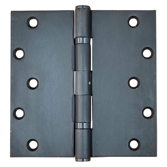 Heavy Duty 6 Inch Square, Oil Rubbed Bronze Door Hinges Bearing, Non-Removable Pin, 2 Pack