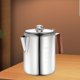 thumbnail image 1 of Cafetera eléctrica para fogata, cafetera de acero inoxidable, fácil de limpiar con báscula, cafetera, utensilios de cocina para cafetería al aire, 1 of 8