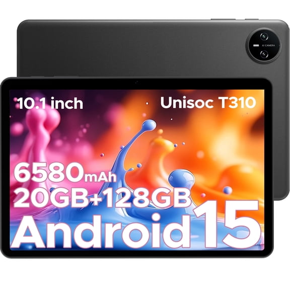 DOOGEE Tab A9 Pro 10 inch Tablet, Tablet 20GB 128GB/2TB Expand,Quad Core Gaming Tablets,6580mAh Battery,1280x800 IPS HD Touchscreen,5G WiFi,BT5.0,Dual Speakers,Dual Camera,Face Unlock Android 15