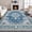 Blue, variant on 8'x10' Area Rugs for Living Room Washable, Persian  Pink Vintage Boho Non Slip Rug- Oriental Traditional Farmhouse Carpet for Bedrooms Dining Room, Living Room, Home Office.