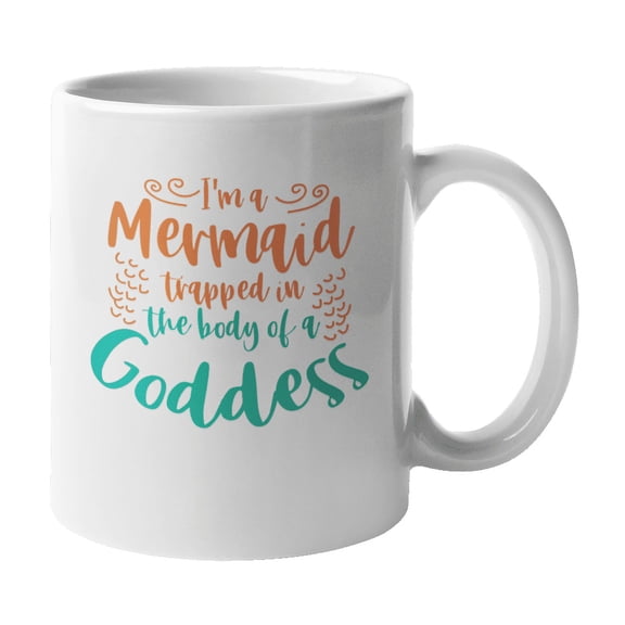 I'm a Mermaid Goddess Coffee & Tea Mug or Birthday Party Supplies (11oz)