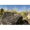 thumbnail image 2 of Paulson, Don 32x23 White Modern Wood Framed Museum Art Print Titled - New Mexico, Three Rivers, Petroglyph on rock, 2 of 4