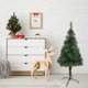 thumbnail image 1 of Fiudx Decoración del hogar Árbol de Navidad con copos de nieve iluminados y bisagras avanzadas, soporte de metal y puntas de ramas artificiales para una fácil decoración navideña, 1 of 7