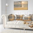 thumbnail image 1 of Design Art - Plage de Sable Tropical Foncé au Coucher du Soleil, 1 of 4