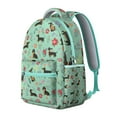 thumbnail image 2 of Dachshunds and Flowers Backpack for School,Cute School Bag,Schoolbag with Adjustable Shoulder Straps & Padded Back,15.3"x11"x7.1".﻿, 2 of 6