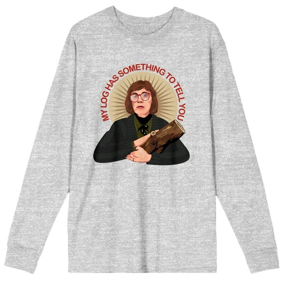 Twin Peaks 1990 My Log Has Something To Tell You Adult Athletic Heather Long Sleeve Tee-Medium