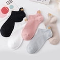 thumbnail image 2 of 5 Pairs Women's Solid color light Ankle Socks, 2 of 11