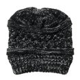 thumbnail image 2 of Only Moment Warm Fleece Lined Beanie Knit Ski Stocking Cap White Polyester Thermal Polar Fleece Ski Stocking Skull Cap for Men and Women One Size, 2 of 3