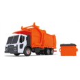 thumbnail image 1 of First Gear 1/25 Scale White/Orange Plastic Toy Mack LR with McNeilus Meridian Front Load Garbage Truck with Bin Including Lights & Sounds (70-0625), 1 of 5