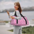 thumbnail image 6 of Honeii Breast Cancer Awareness2 Print Gym Bag,Carry on Weekender Overnight Bag, Travel Duffel Bags, Personal Item Travel Bag,Tote Bag,Workout Dance Bag, 6 of 7