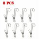 thumbnail image 1 of Estante de almacenamiento con Clip de gancho, soporte multiusos de acero inoxidable para cocina y baño, 8 Uds., 1 of 5