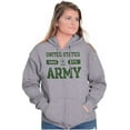 thumbnail image 3 of United States Army Logo Since 1775 Unisex Plus Size Zip Hoodie Brisco Brands 2X, 3 of 4