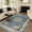 Blue Floral Medallion, variant on Lahome Decor 5'x7' Bohemian Vintage Rug,5x7ft Area Rug,Washable Rugs for Living Room,Traditional Non-slip Indoor Carpet Low Pile Ultra-Thin Boho Tribal Rug for Bedroom Dining Room Office,Red
